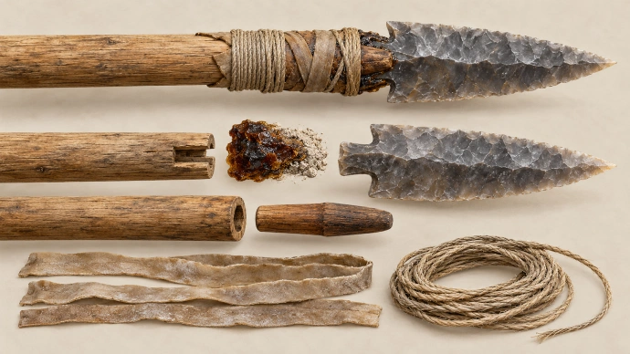 Hafting Mechanics: Sockets, Foreshafts, and Pitch Adhesives