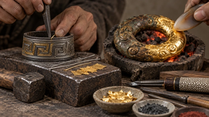 Inlay and Mercury Gilding: The Ipgusa Technique
